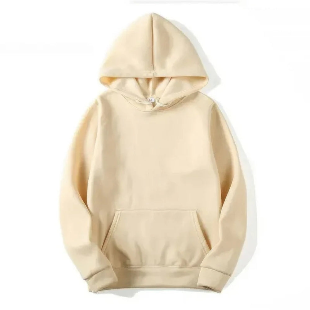 Hoodie med lange ærmer - justerbar pasform og afslappet komfort