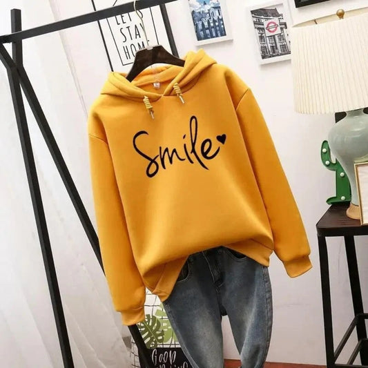 Hoodie med positivt motiv - Mysig vardagströja med leende design
