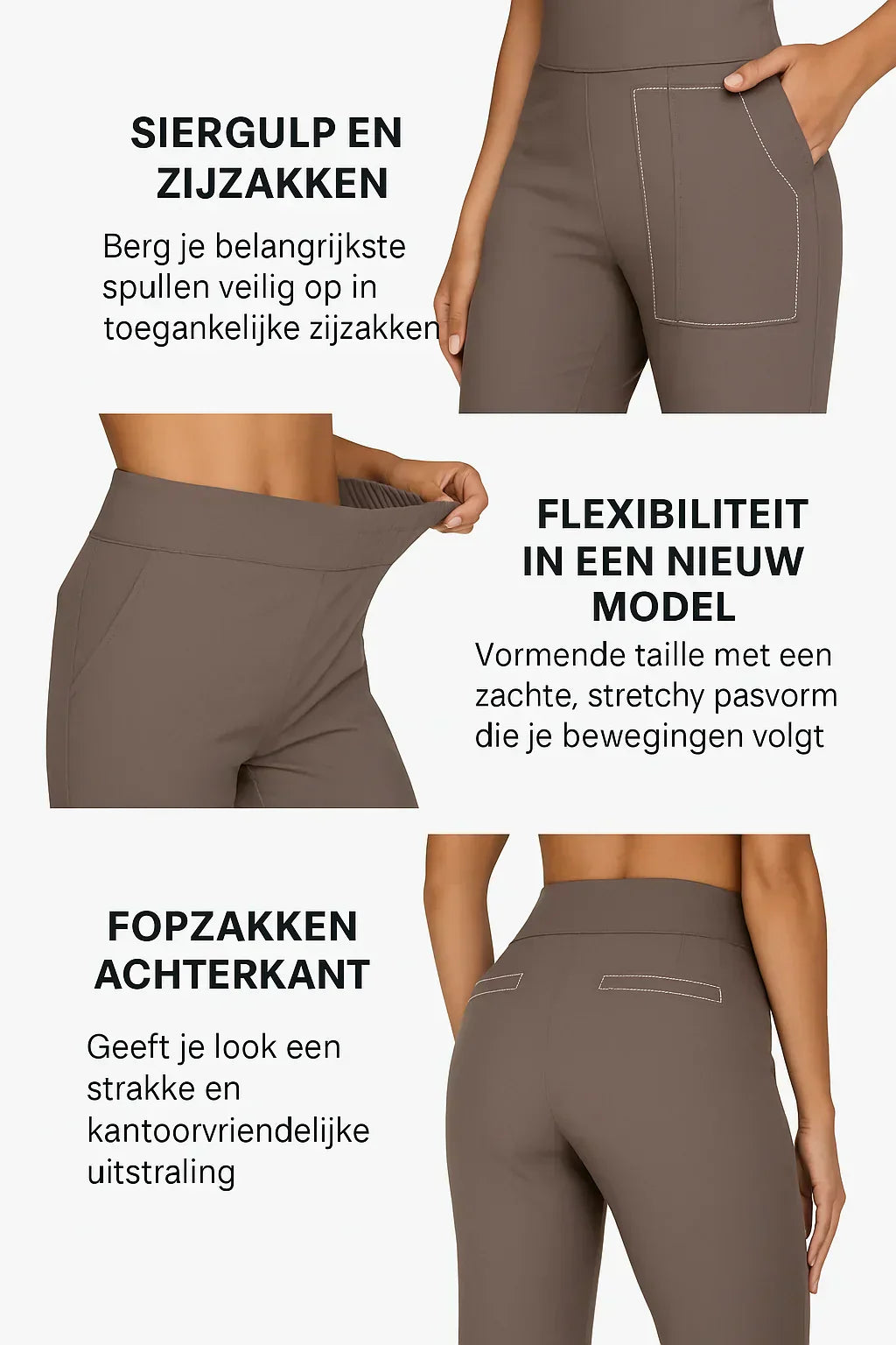 Elegant Højtaljet Bukse med Løse Ben – Dit Nye Gå-til Item
