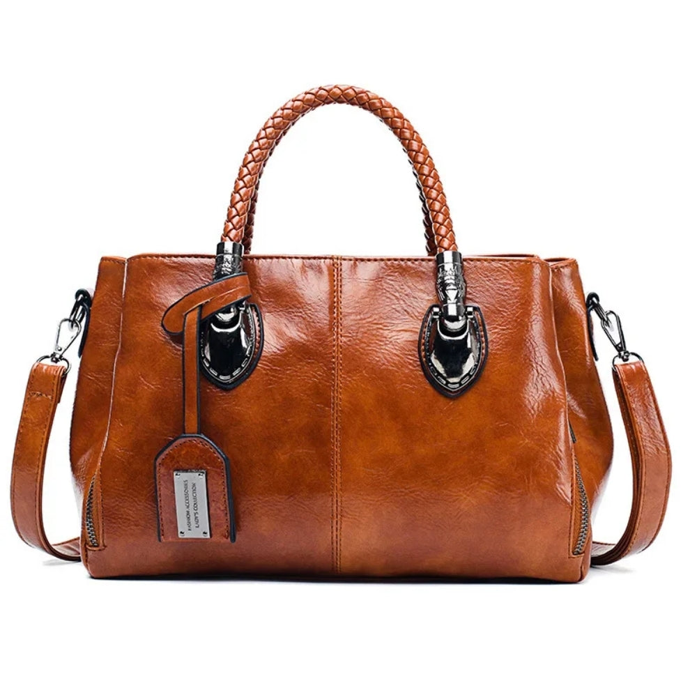 Klassisk Tote Bag – Struktureret design med flettede håndtag