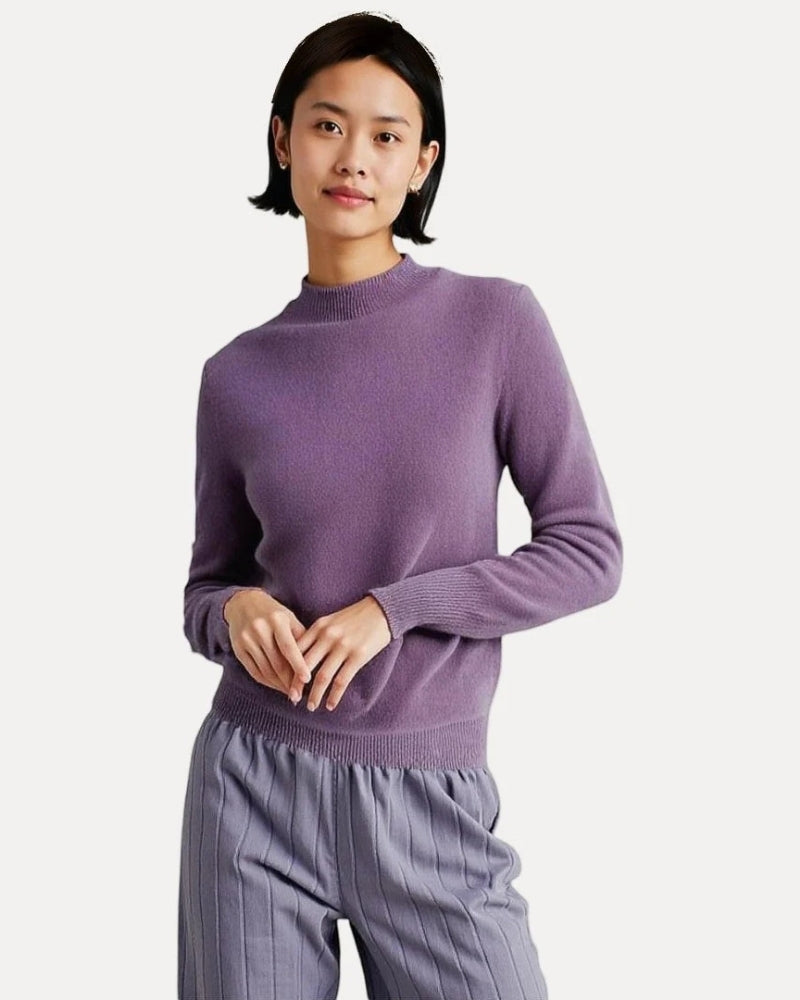 Klassisk damtröja - Långärmad stickad topp