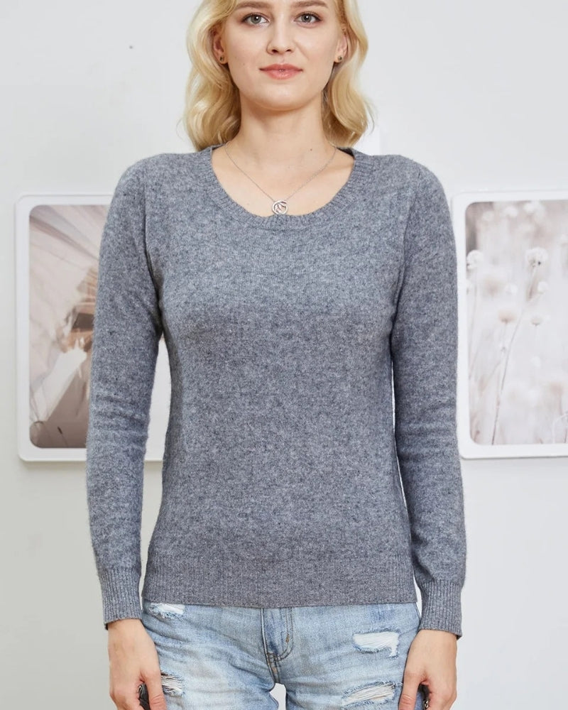 Klassisk sweater lavet af 100% merinould – uld sweater til kvinder til efterår og vinter