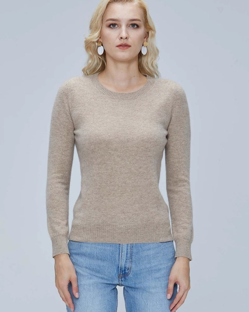 Klassisk sweater lavet af 100% merinould – uld sweater til kvinder til efterår og vinter