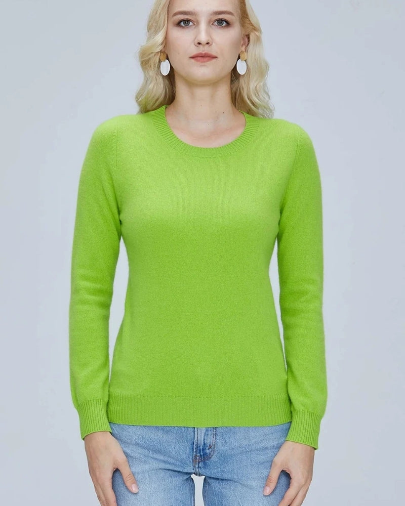 Klassisk sweater lavet af 100% merinould – uld sweater til kvinder til efterår og vinter
