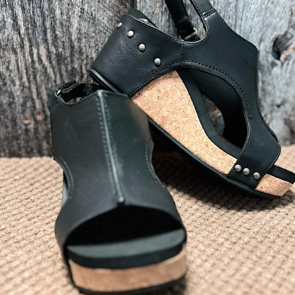Lettere sandaler til kvinder - hverdagsegnet fritidssko med hælstøtte