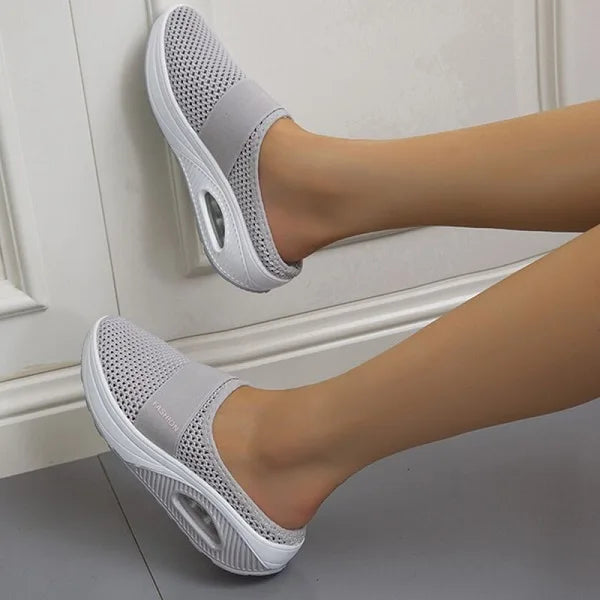 Mesh Slip-on Sandaler för Damer med Ortopedisk Stöd
