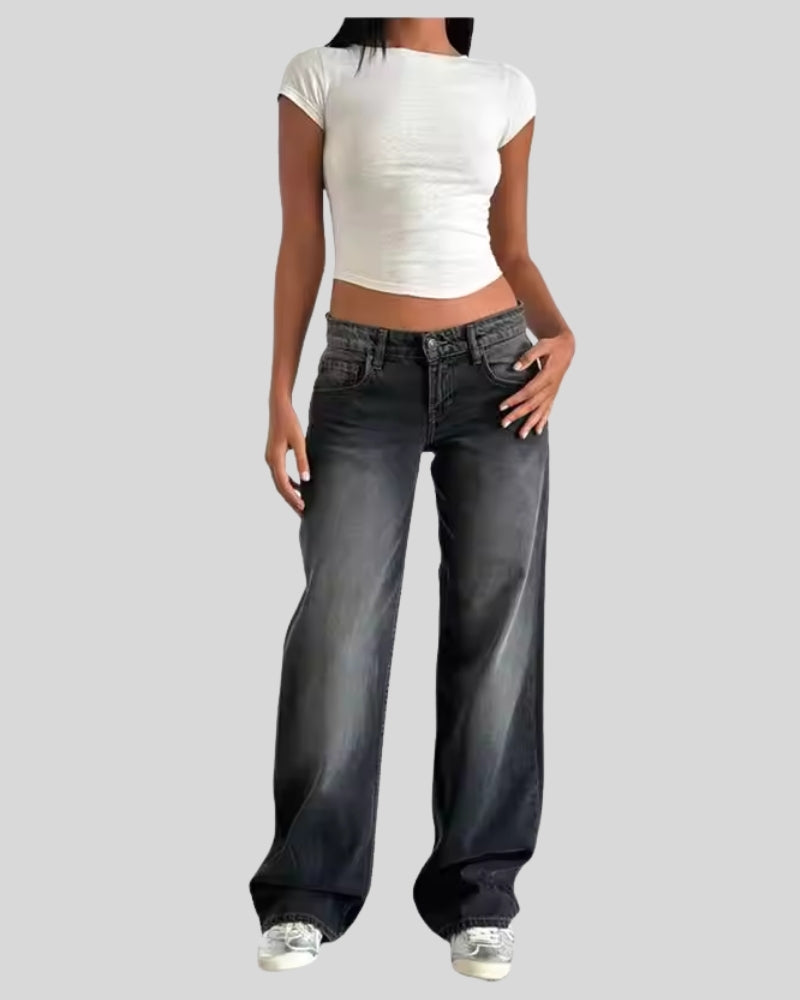 Low Waist Baggy Jeans til kvinder – Trendy streetwear-look i Y2K-stil