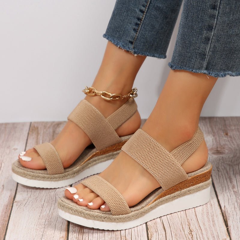 Luna | Eleganta Sandaler med Kryssade Remmar