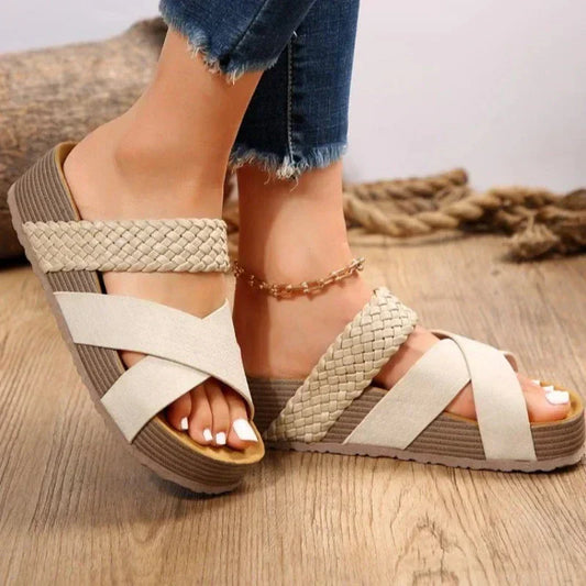 Soleil | Eleganta Plattform Sandaler för Damer