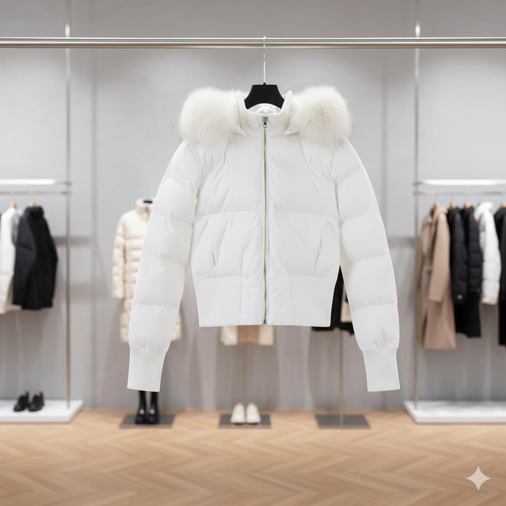 Dame Vatteret Vinterjakke – Varm, Let og Med Aftagelig Hætte