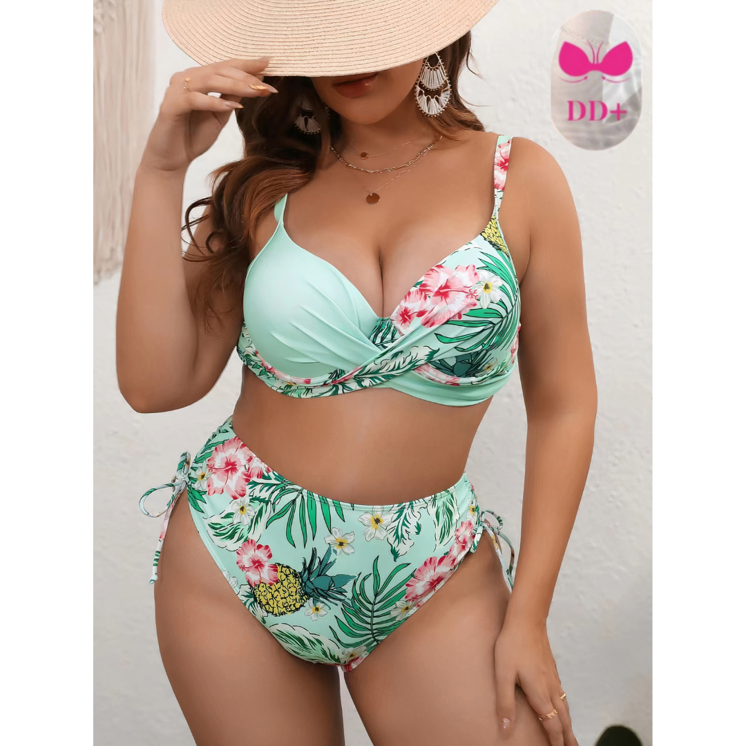 Bikini-set för kurviga figurer i stl plus