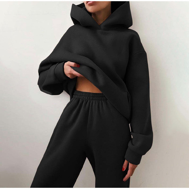 Mira | Stilsäkert Hoodie- och Byxset för Kvinnor