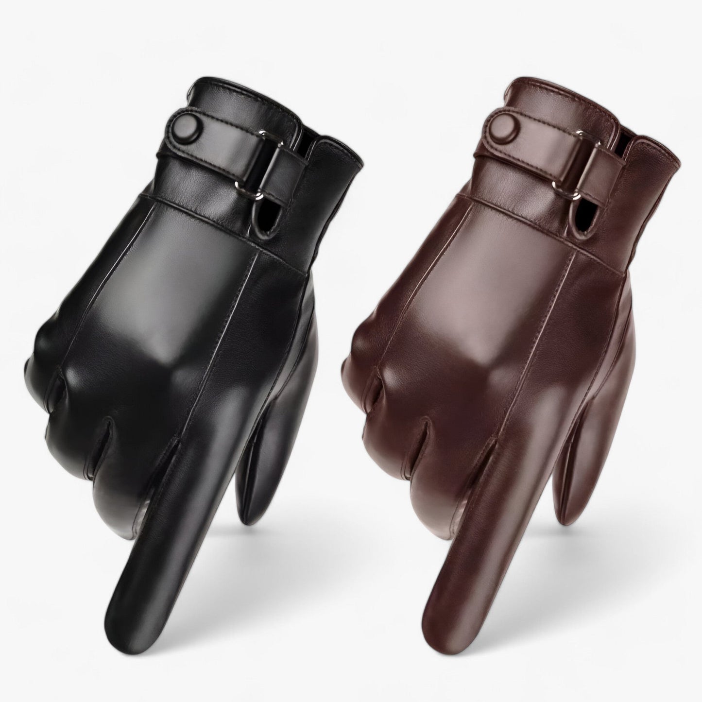 Herre Læderhandsker i Lammeskind - Ultimativ Vintervarme