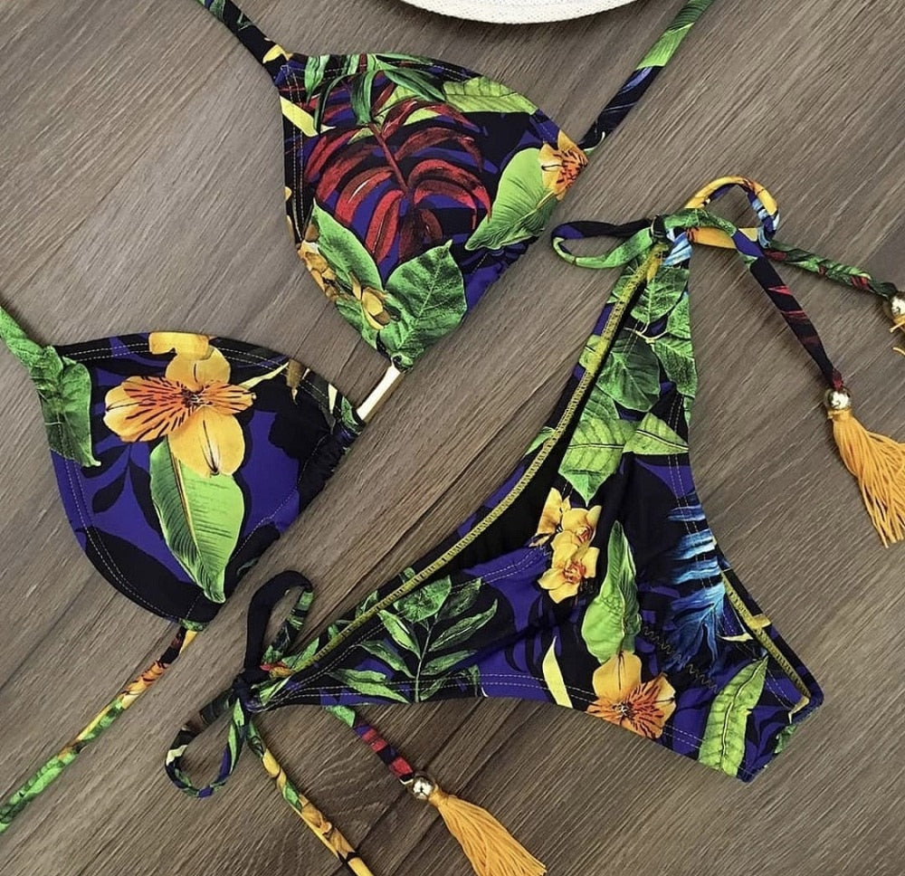Bikinis Set med Push-up-effekt