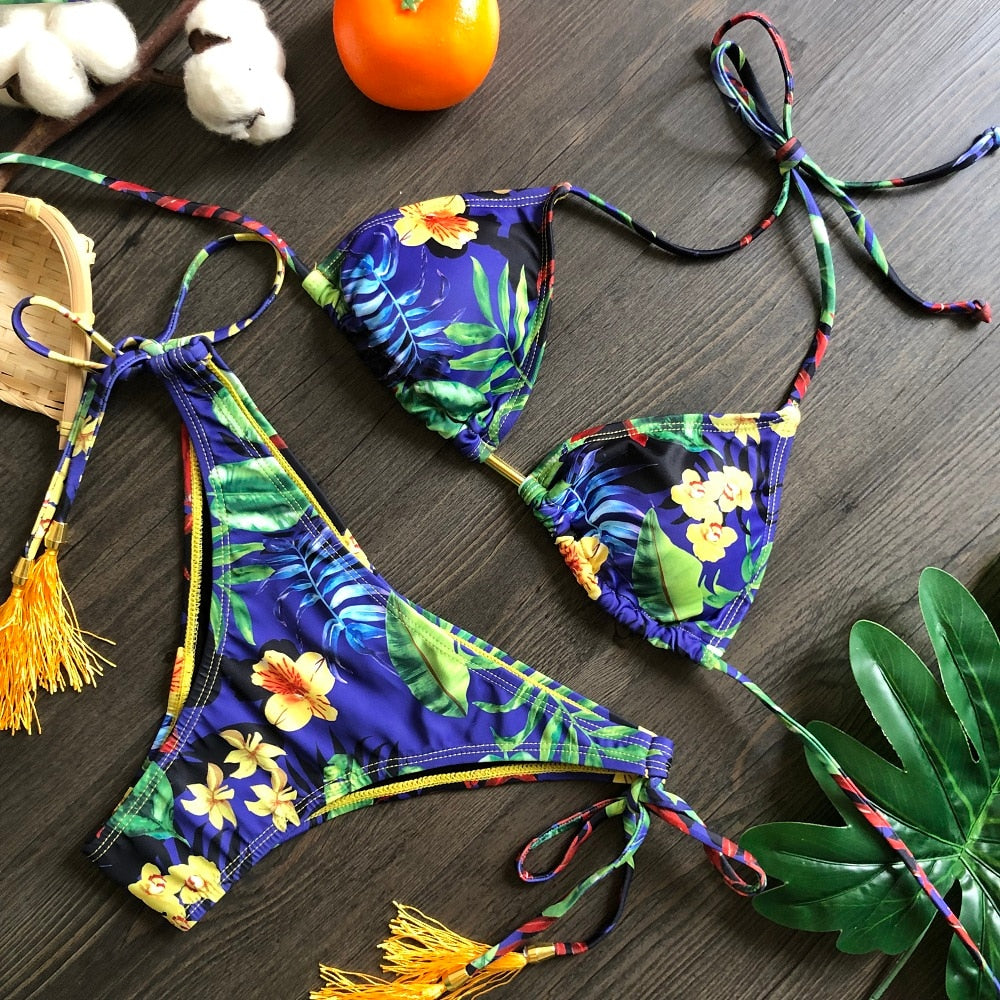 Bikinis Set med Push-up-effekt