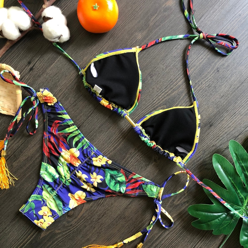 Bikinis Set med Push-up-effekt
