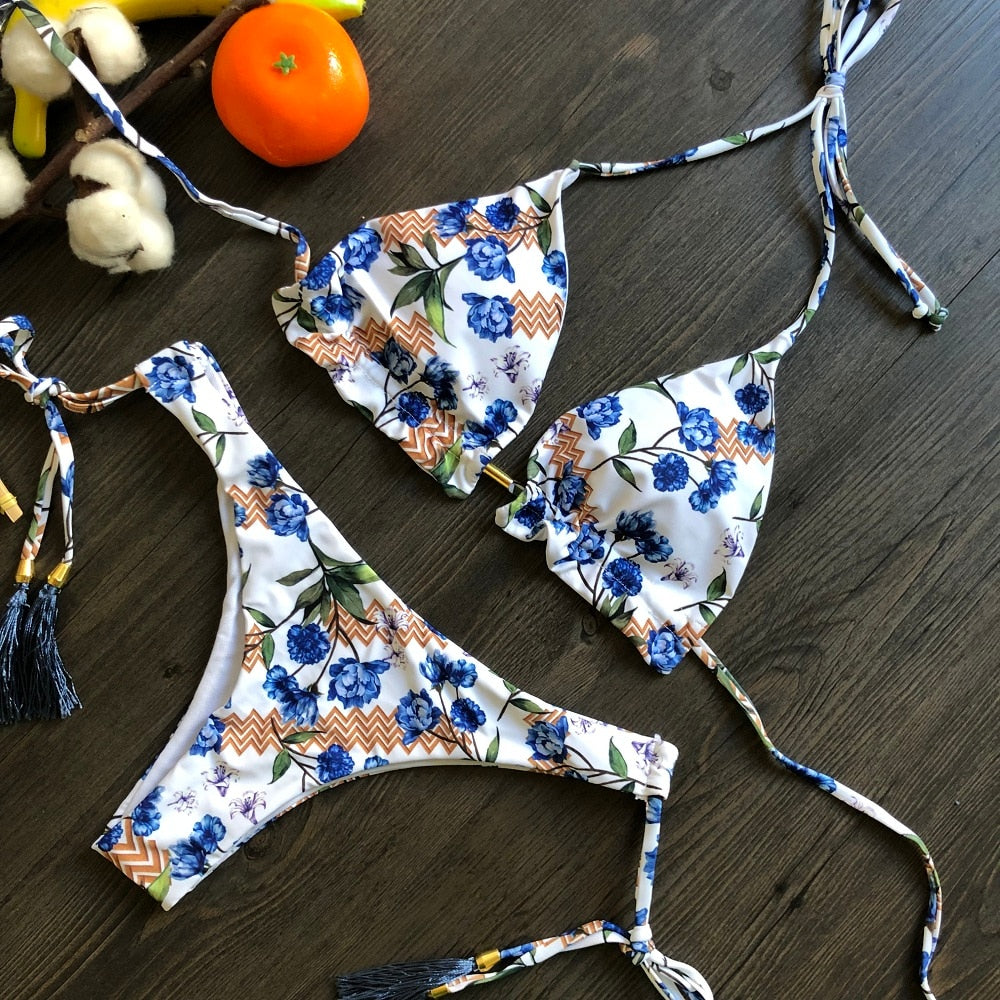 Bikinis Set med Push-up-effekt