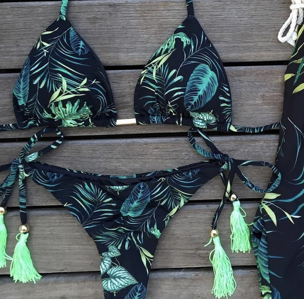 Bikinis Set med Push-up-effekt