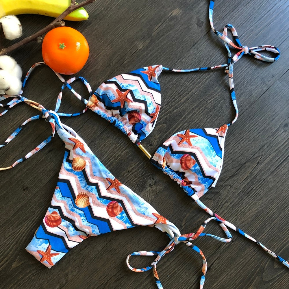 Bikinis Set med Push-up-effekt