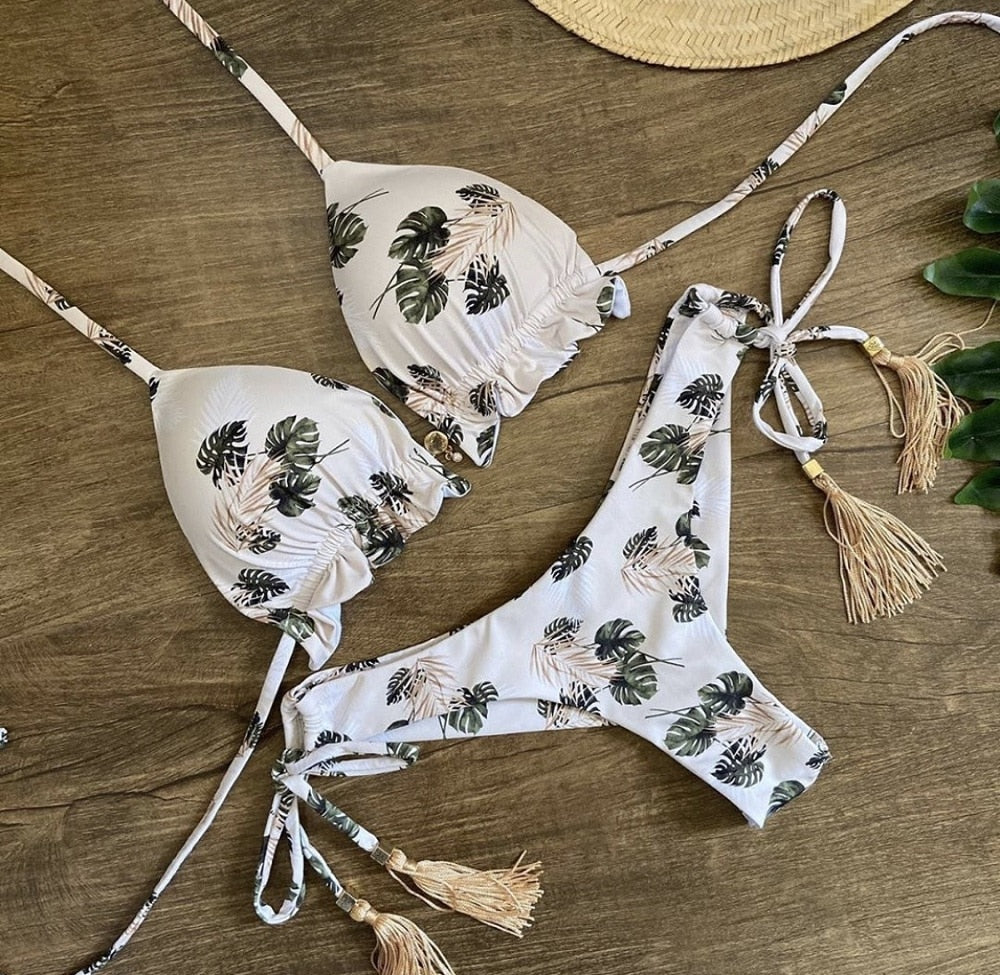 Bikinis Set med Push-up-effekt