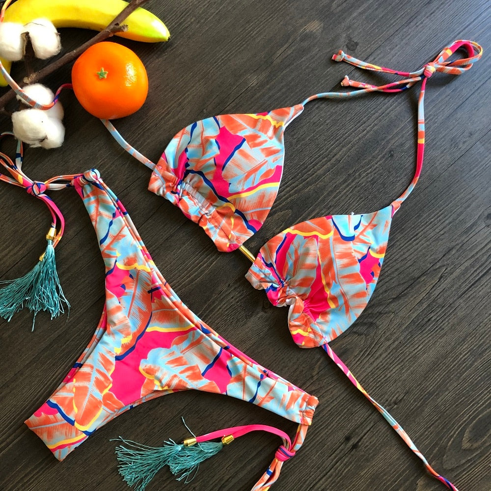 Bikinis Set med Push-up-effekt