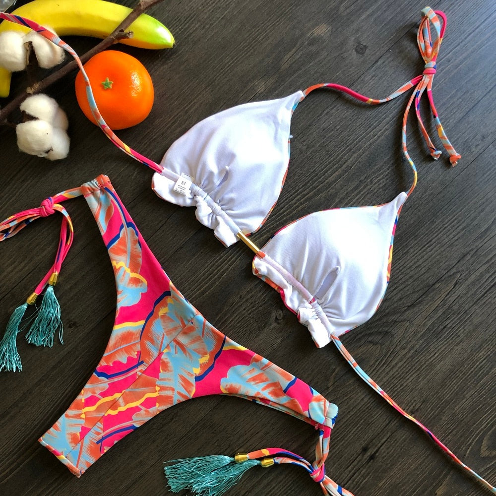 Bikinis Set med Push-up-effekt