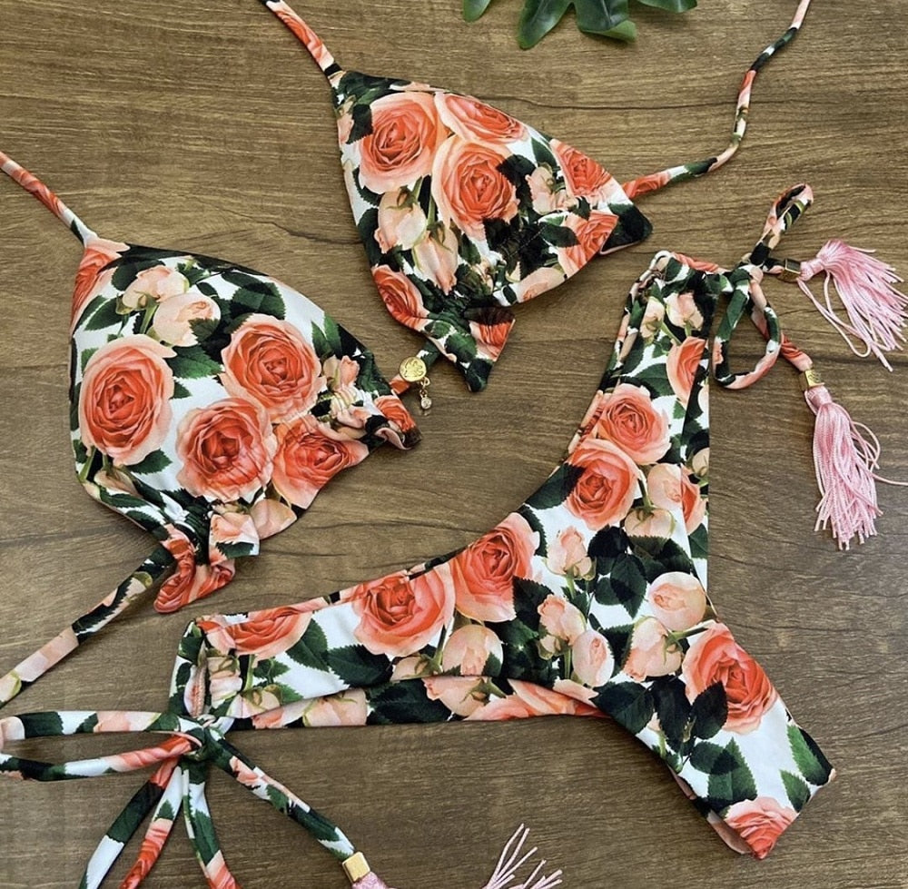 Bikinis Set med Push-up-effekt