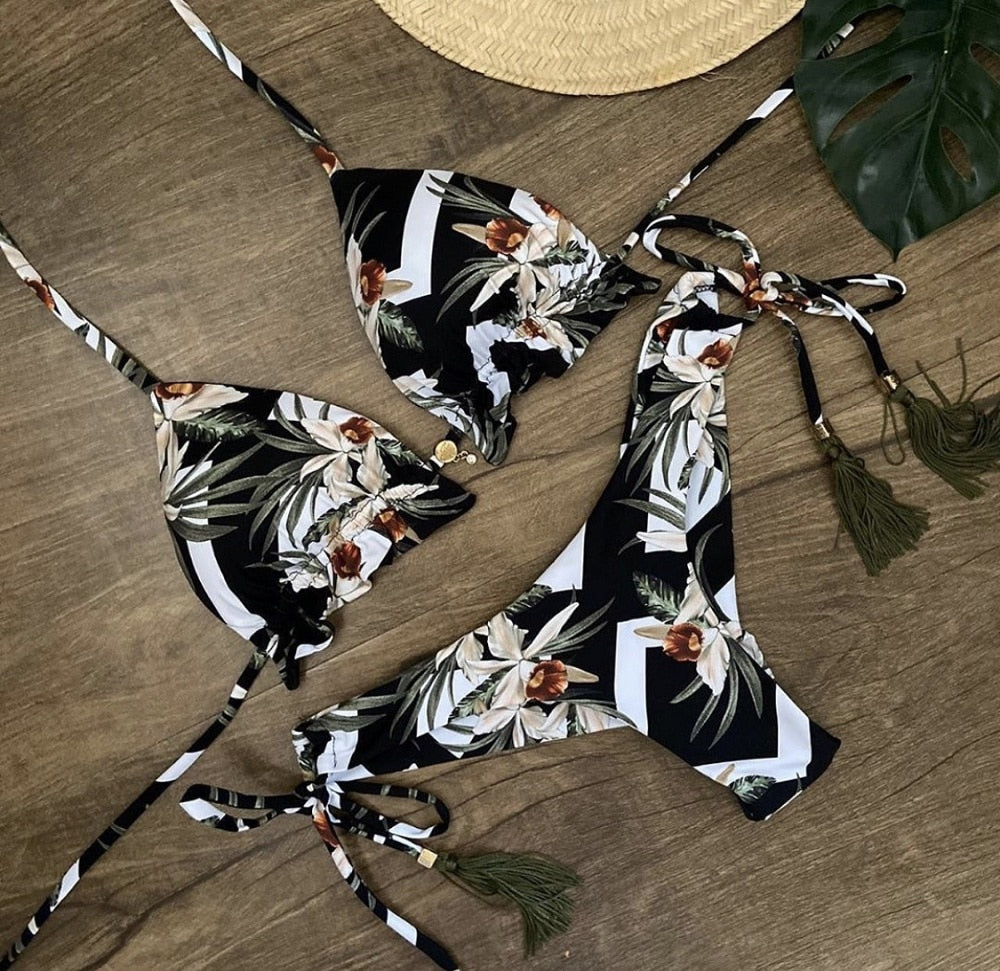 Bikinis Set med Push-up-effekt