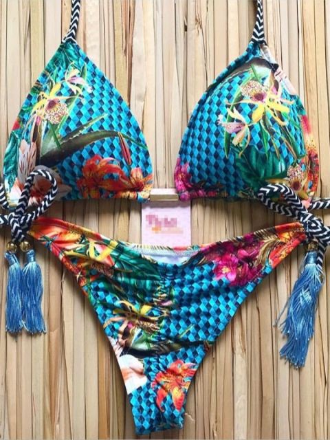 Bikinis Set med Push-up-effekt
