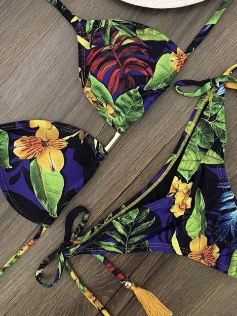 Bikinis Set med Push-up-effekt