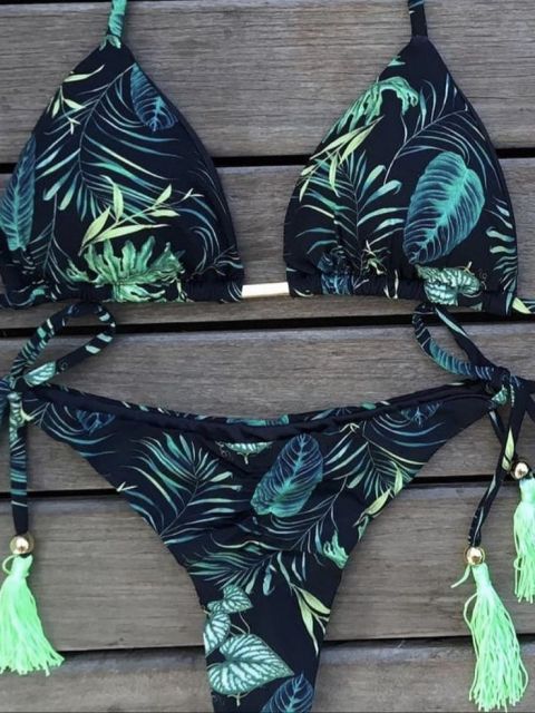 Bikinis Set med Push-up-effekt