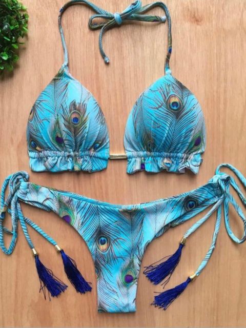 Bikinis Set med Push-up-effekt