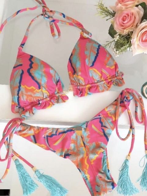 Bikinis Set med Push-up-effekt