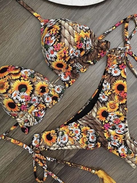 Bikinis Set med Push-up-effekt