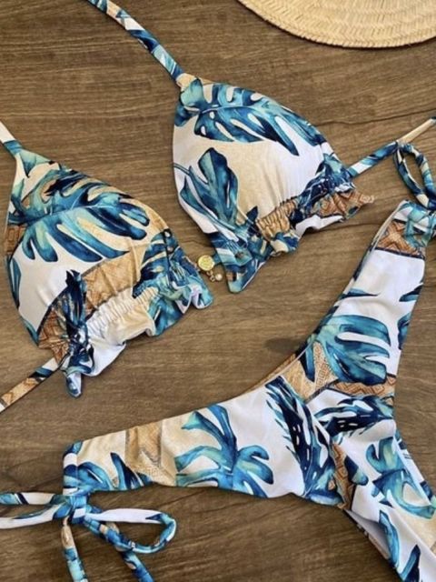 Bikinis Set med Push-up-effekt