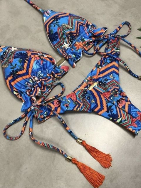 Bikinis Set med Push-up-effekt