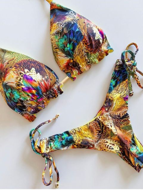 Bikinis Set med Push-up-effekt