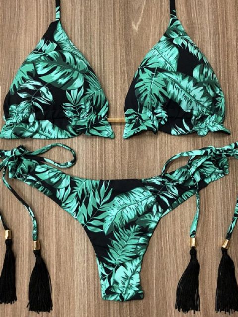 Bikinis Set med Push-up-effekt