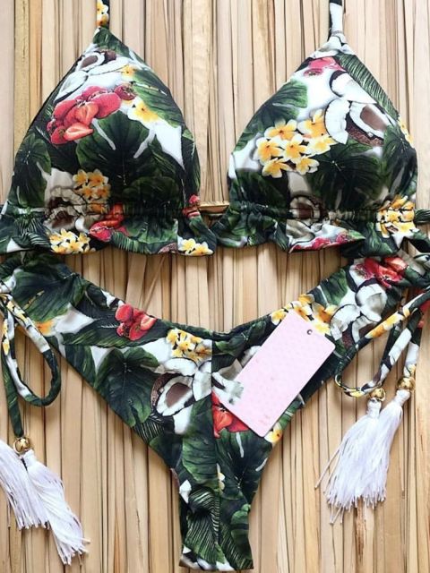 Bikinis Set med Push-up-effekt