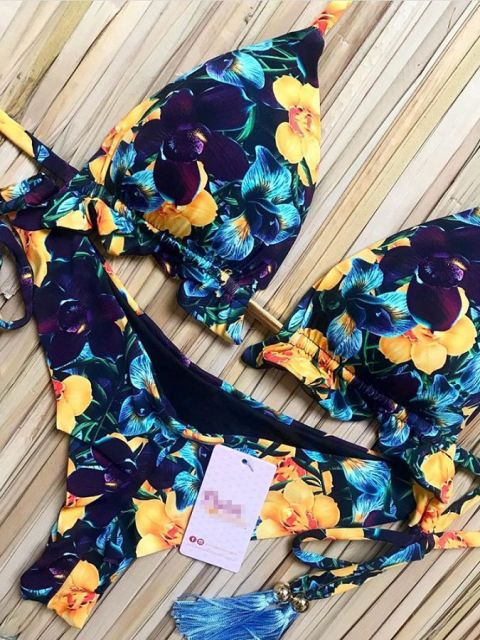 Bikinis Set med Push-up-effekt