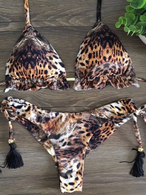 Bikinis Set med Push-up-effekt
