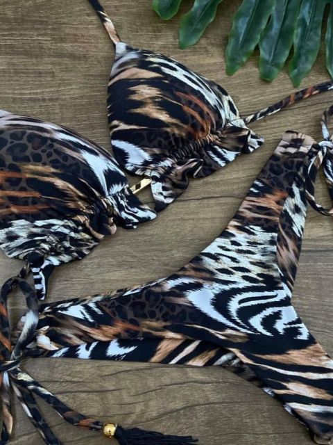 Bikinis Set med Push-up-effekt