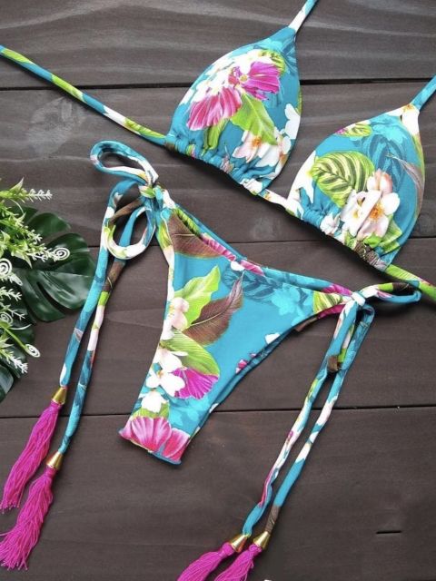Bikinis Set med Push-up-effekt