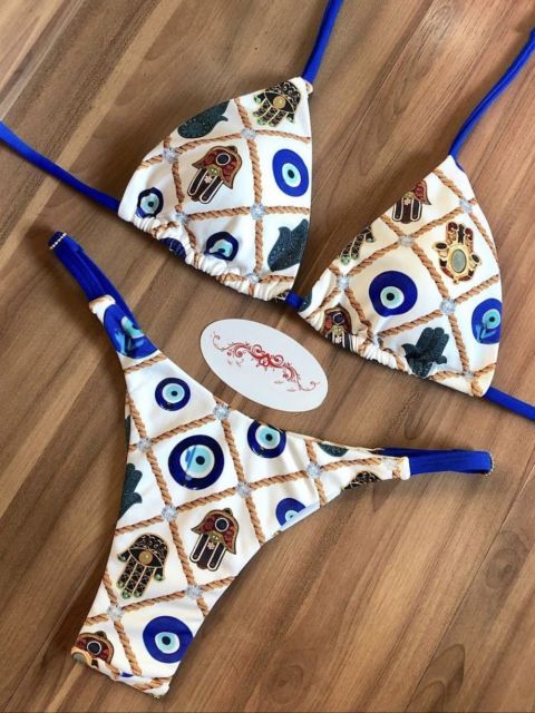 Bikinis Set med Push-up-effekt