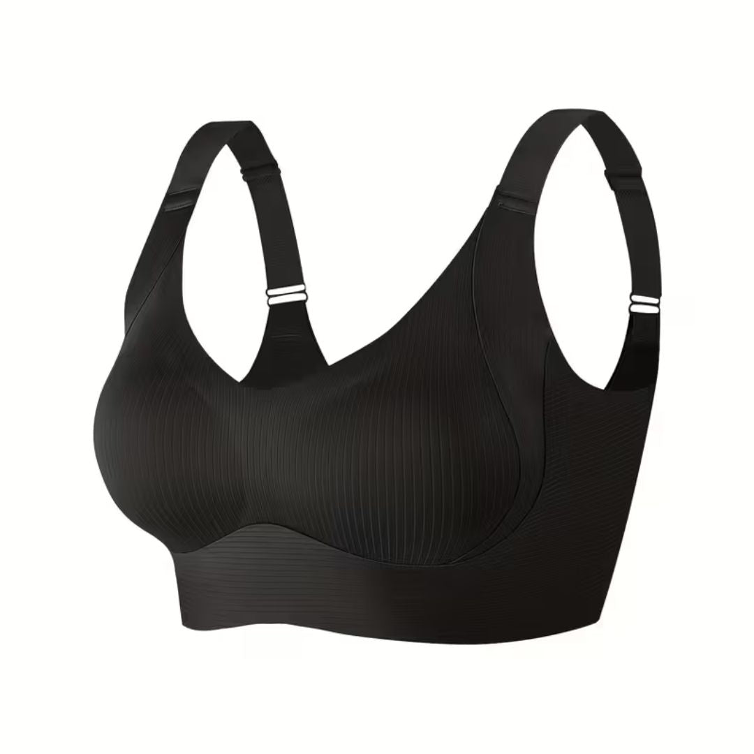 Bygel-fri push-up bh för damer med breda axelband