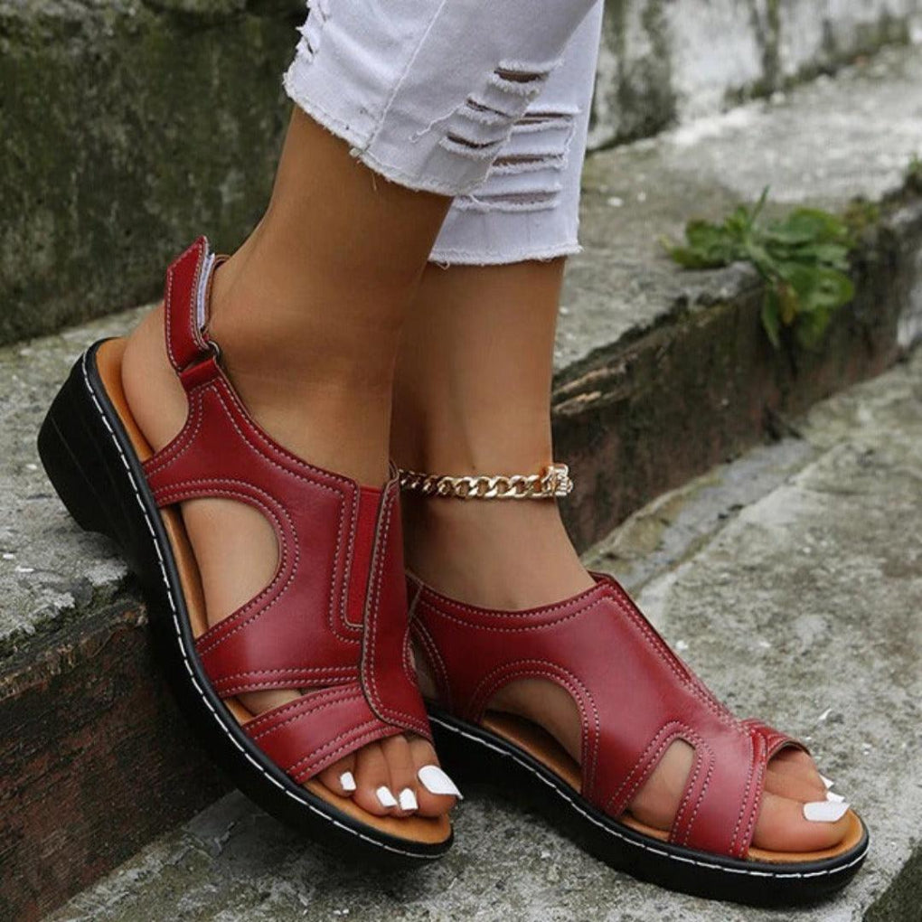 Sofia | Eleganta Cutout Sandaler för Kvinnor