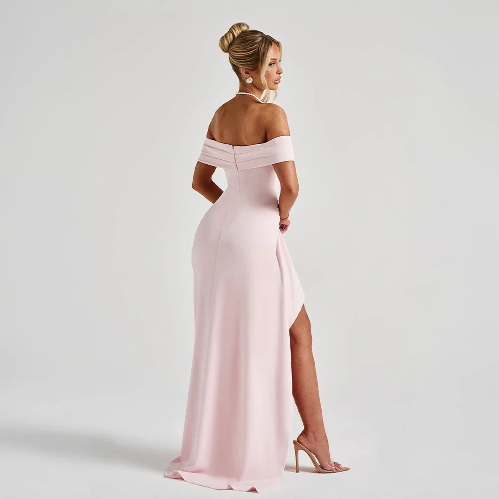 Maxiklänning för Dam med Off Shoulder och Slitsar