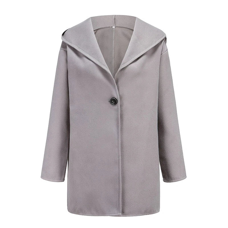 Dame vinter trenchcoat lang – elegant frakke til kolde dage