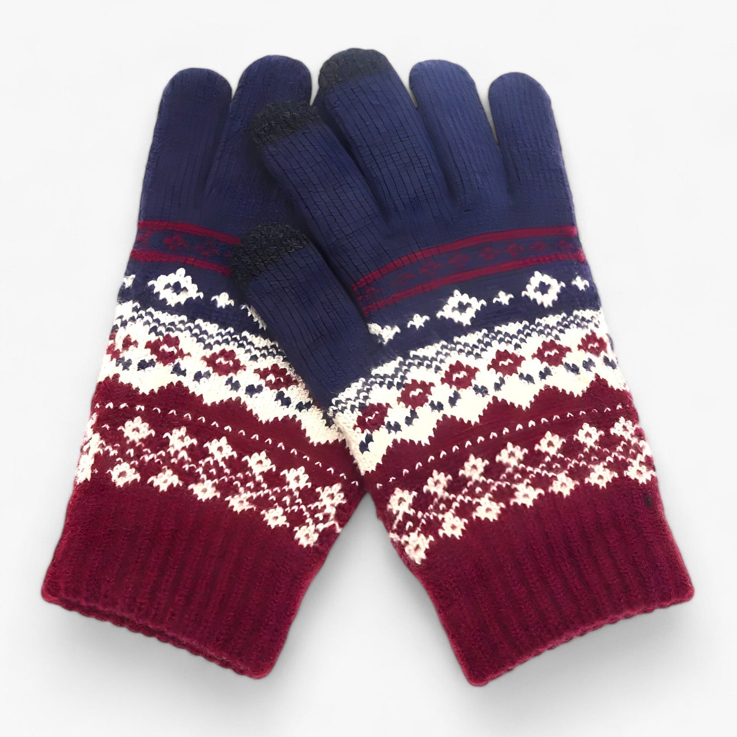 Varme og stilfulde kunstuldshandsker med fuld fingersnit