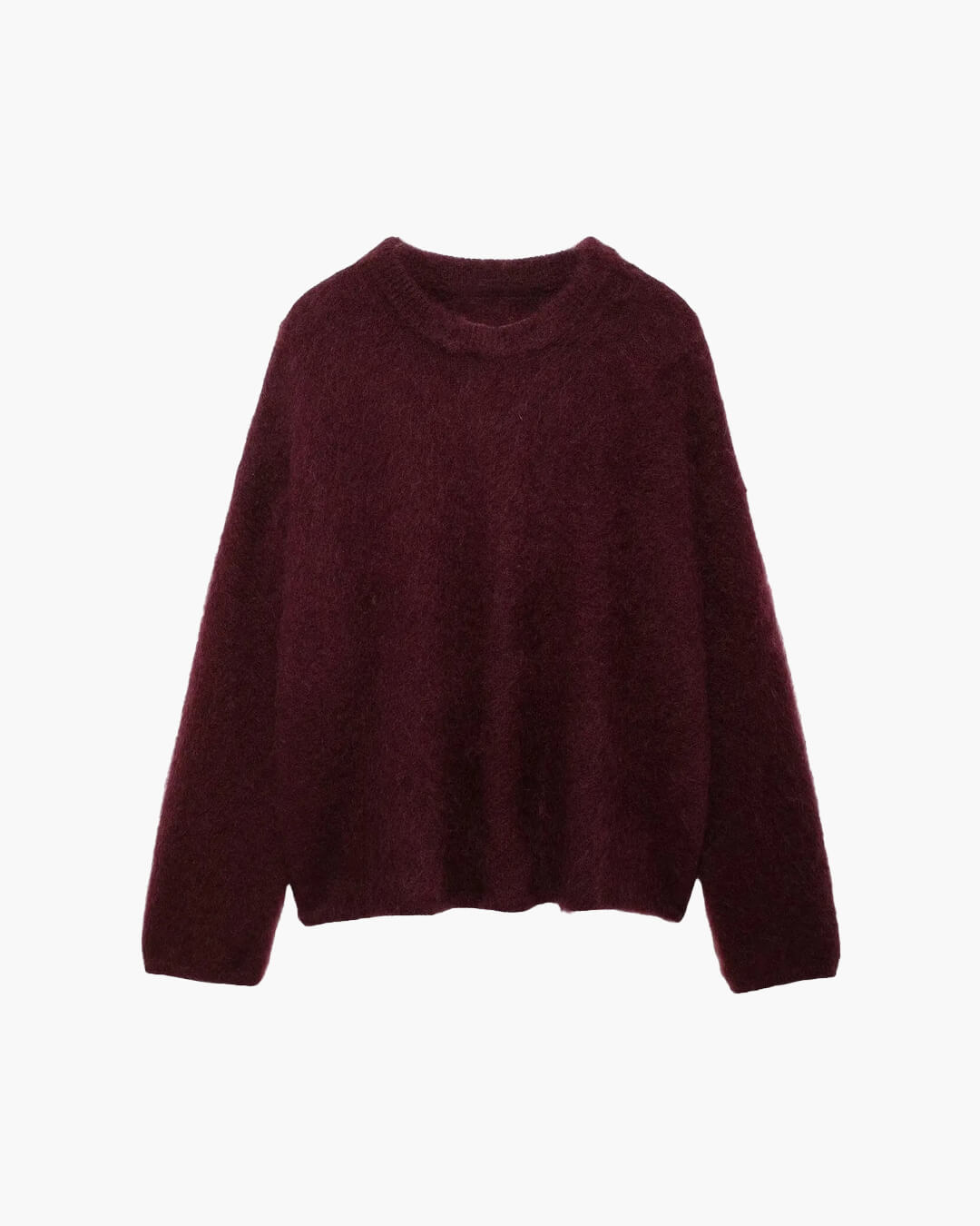 Elegant strikbluse med afslappet silhuet